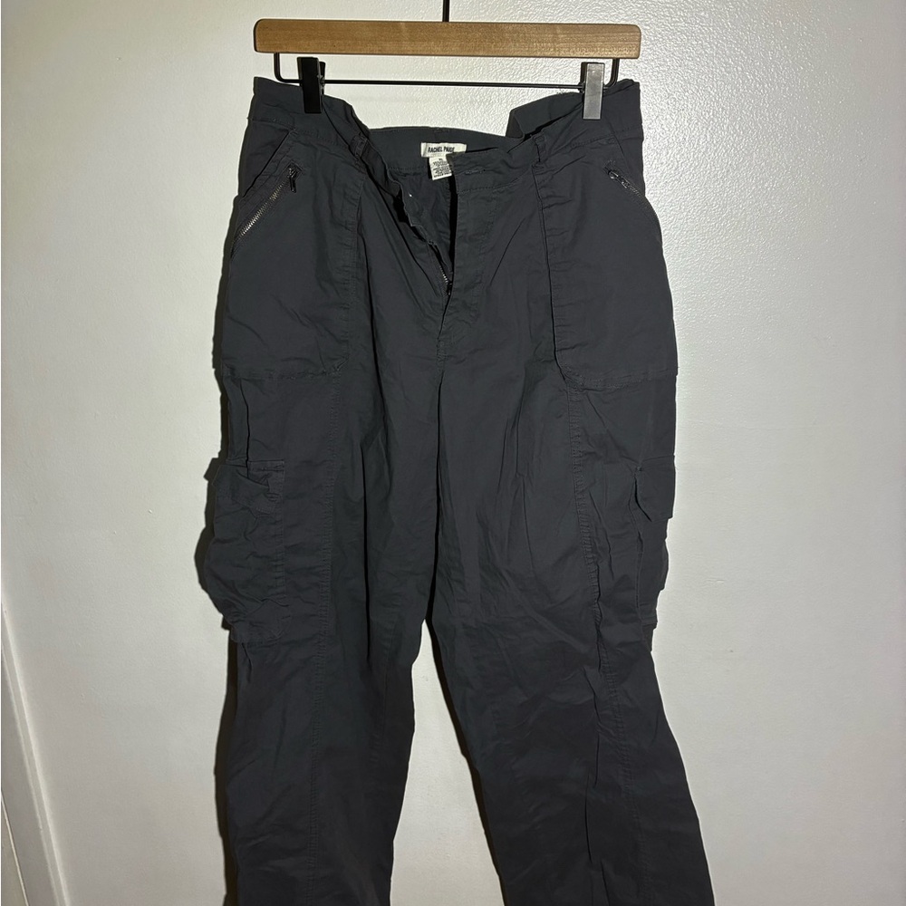 Women's Charcoal Cargo Pants